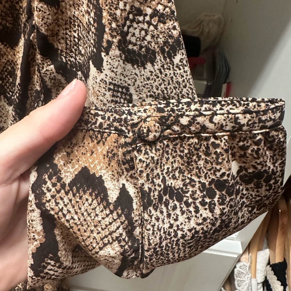 H&M Snake Print Dress with Tie Waist - Picture 5 of 6